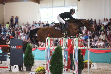 Elli Meyer und Let it shine in der Youngster Tour in Bisingen.  | © Matthaes (Archiv)