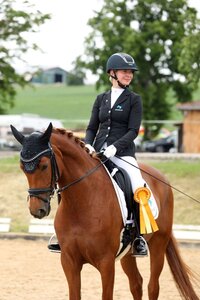 Bereits als Jungpferd unter Vera Breidenbach hocherfolgreich und nun in der schweren Klasse angekommen: FBW Fürstin Primavera. | © Fotoagentur Dill