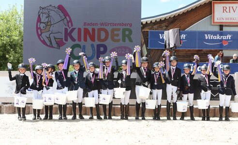 Strahlende Gesichter im Kindercup Baden-Württemberg. | © Roger Müller