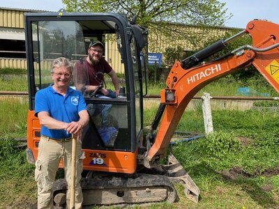 Vorstand Gerhard Berger und Anlagenwart Julius Reimold | © Verein