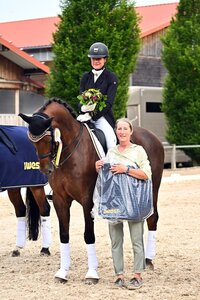 Martina Steisslinger sicherte sich im Grand Prix Special von Brunnthal den zweiten Platz. | © Dill