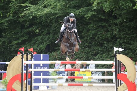 Im Juni zeigte das Paar tolle Runden in Ichenheim. Nun dürfen sie in Riesenbeck bei der DM U25 starten. | © Matthaes