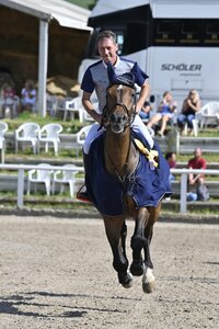 Hansi Dreher sicherte sich in Schopfheim am Finaltag zwei S-Siege.  | © Karin Cutrona