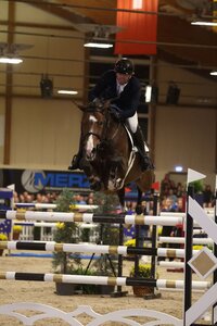 Fliegen können sie: Camira und Adrian Schmid 2023 in Bisingen. | © Matthaes