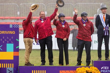 In Pratoni 2022 holte das deutsche Team Silber.  | © Caremans (Archiv)