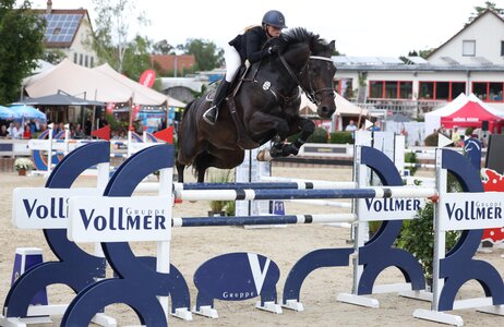 Alina Hertwig siegt erneut, diesmal im Sattel von Playboy vh Scheefkasteel.  | © Roger Müller