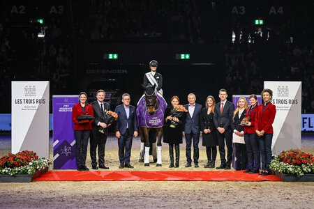 2024 waren Jesscia von Bredow-Werndl und Dalera siegreich in Basel, 2025 geht es dort auf die letzte Ehrenrunde. | © CHI Classics Basel