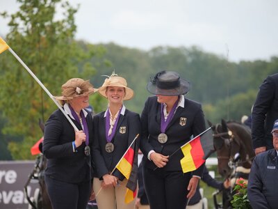 Silber für Anne Unzeitig, Ciara Schubert und Marie Tischer. | © privat