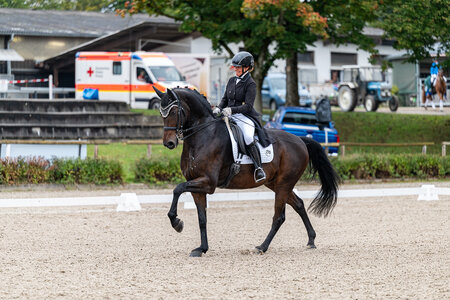 Andrea Dlugos und der Württemberger Royal Faristo. | © Bambi Fotografie