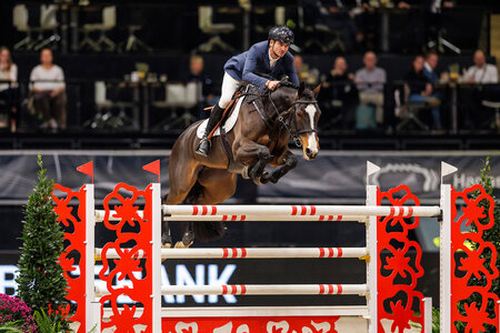 In einem Herzschlagfinale zum Master-Titel: Steve Guerdat und Dynamix de Belleme | © Lafrentz