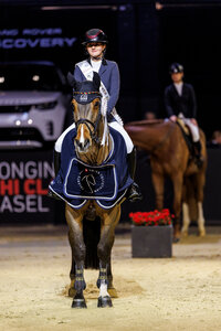 Lea-Sophia Gut und Canturia siegen im Finale der U25-Tour des CHI Classics Basel. | © Lafrentz