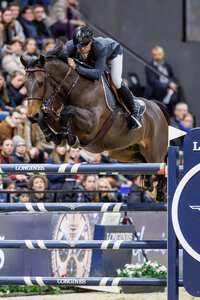 Julien Epaillard springt zum Sieg im Weltcup Springen. | © Lafrentz