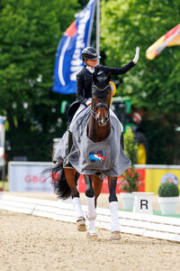 Dorothee Schneider und Dayman siegen auch 2025 in der Grand Prix Kür von Mannheim. | © Lafrentz