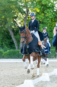 Vera Breidenbach und FBW Fürstin Primavera freuten sich in Böblingen über ihren ersten S***-Sieg. | © Bambi Fotografie