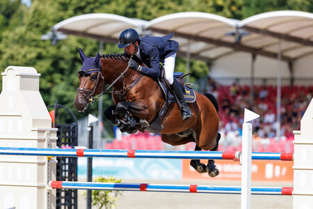 Armin Schäfer und Drops van Overis feierten bei der DKB Pferdewoche in Hohen-Wieschendorf einen Sieg. | © Lafrentz (Archiv)