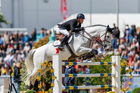 Alexander Schill und Exklusive sprangen bei den Deutschen Meisterschaften zu Rang sieben freuen. | © Lafrentz (Archiv)