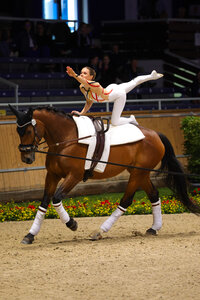 Mit einem Auftaktsieg in der Pflichtwertung konnte Alice Layher das Wochenende beim CHIO Aachen erfolgreich einleiten und durch konstant gute Leistungen schlussendlich den Gesamtsieg sichern. | © Julian Spilker