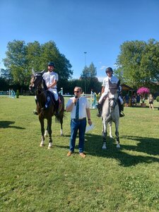 Dieter Melwitz mit seinen Lokalmatadoren Sven Schlüsselburg und Jan Müller. 