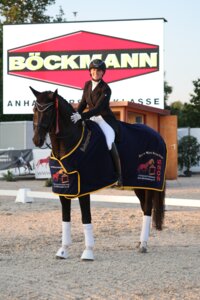 Anna Casper und Birkhof's Bacardi FBW führten die S***-Dressur von Weilheim an. | © D. Matthaes