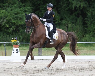 Jasmin Fetzer freute sich mit Olympia in Villingen über ihren nächsten S-Sieg. | © Roger Müller