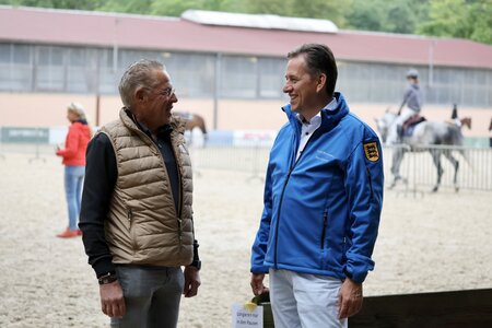 Ichenheims Turnierechef Reinhard Schill und Landesverbandspräsident Klaus Ditterich | © D. Matthaes