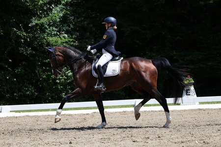 Lisa Buchhold und Birkhof's Zaza trabten mit zwei S-Siegen zum Titel bei den Dressur-Amateuren. | © D. Matthaes