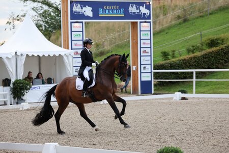 Jana Lang und Baron siegen auch bei der dritten Qualifikation des iWEST Dressur Cups. | © D. Matthaes