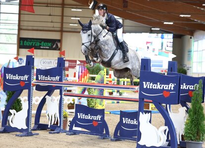 Günter Treiber im Sattel seiner vielversprechenden Nachwuchshoffnung, | © Roger Müller