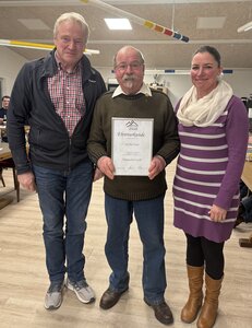 Herbert Wind wurde mit der Goldenen Ehrennadel ausgezeichnet. | © privat