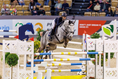 Marie Claire Olm und Don el Chapo konnten bereits im Finale des Bundesnachwuchschampionats 2025 eine starke Platzierung sichern. | © Lafrentz (Archiv: Neumünster / 2025)