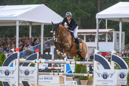 Con Quality unter Richard Vogel beim HKM Bundeschampionat 2023. | © Equitaris
