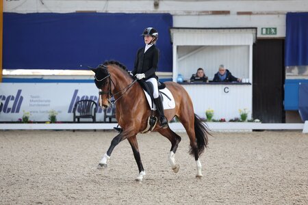 Sophie-Luise Layer trabte mit Zaraa in Vreschen-Bokel zur ersten S-Platzierung. | © D. Matthaes