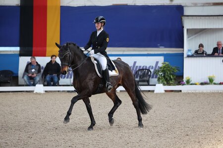 Fiona Serafina Lukas und Aragorn trabten in Darmstadt zum nächsten Grand Prix-Sieg. | © D. Matthaes (Archiv)