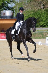 Jule Stiegler sicherte sich mit Rizzoli in der S**-Dressur von Zaisenhausen einen überlegenen Sieg. | © D. Matthaes