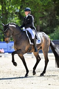 Tina von Briel und Tallahassee sicherten sich in Karlsfeld ihren ersten Dreisterne-Sieg. | © Dill