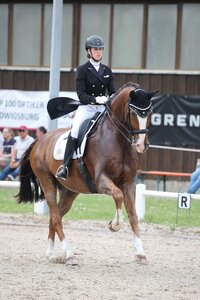 Linda Jung und Qu'est-ce que c'est galoppierten in Pfullingen zu zwei S*-Siegen.  | © D. Matthaes