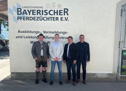 Der neue Landesvorstand v.l.: Vitus Gasteiger, Tobias Galmbacher, Hans Schiller und Marcel Mahr | © Landesverband