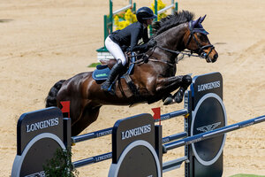 Bronze für Pia Reich und PB Löwenherz im Longines Grand Prix of Switzerland | © Lafrentz