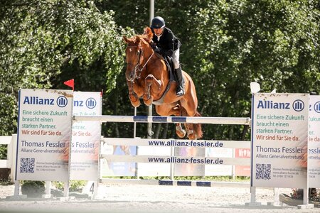Die Sieger im Großen Preis von Isny: Rossen Raitchev und Chad Calypso PS. | © Janina Sanwald