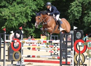 Springen zu ihrem ersten S-Sieg. Robert Schwarzkopf und Castor Troy. | © Roger Müller