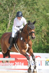 Jaqueline Piglas, S-Siegerin von Killingen, hier mit Ay Ay Captain | © D. Matthaes