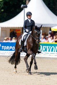 Anna Casper und DSP Birkhof's Elocin stehen bei den Bundeschampionaten in Warendorf erneut im Finale. | © Lafrentz