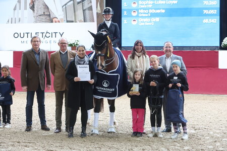 Sophie-Luise Layer und Zaara siegen im Finale des Nürnberger Burg-Pokals. | © D. Matthaes